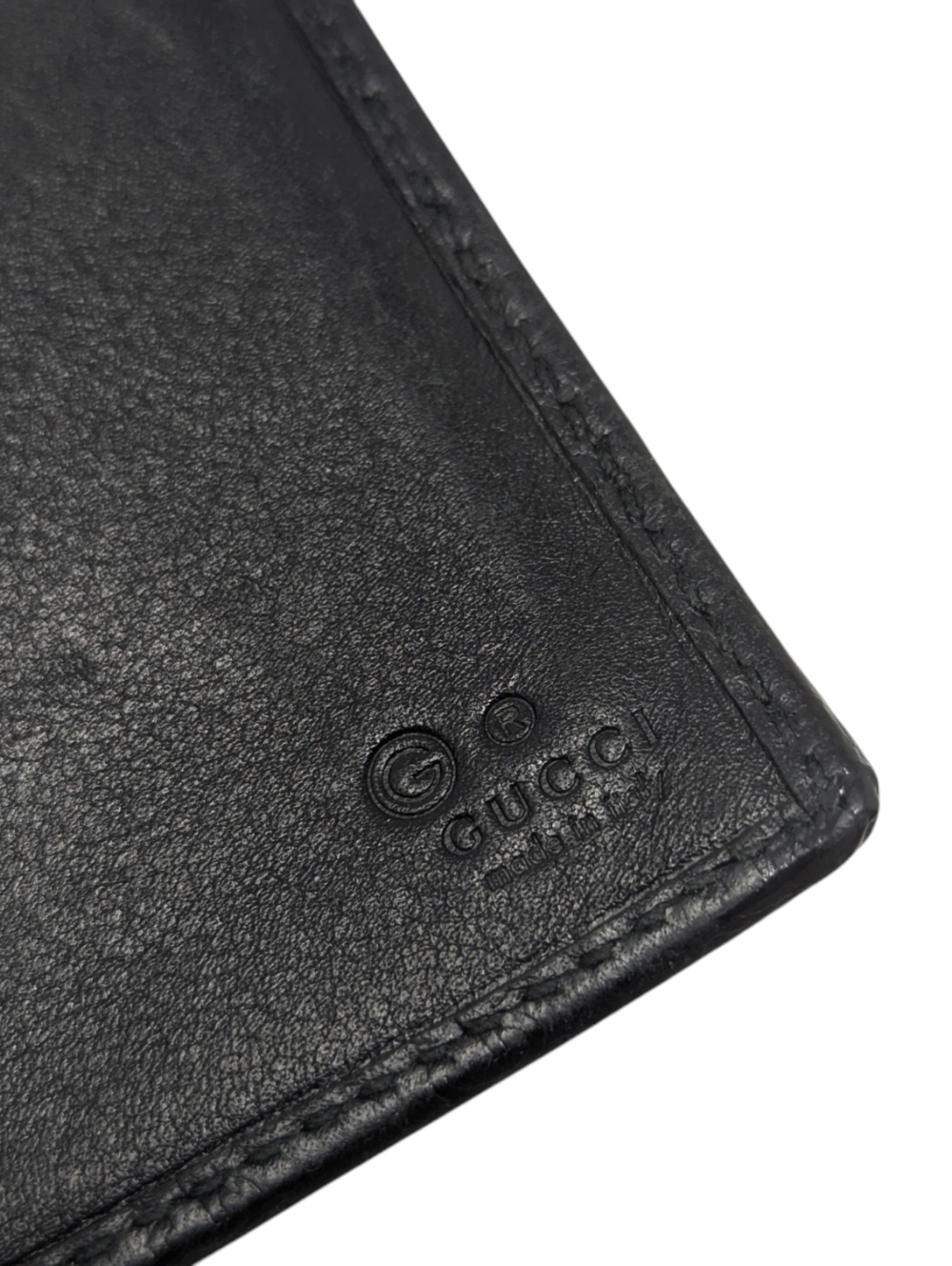 Gucci Guccisima Interlocking GG Monogram Black Leather Continental Wallet - Picture 7 of 13